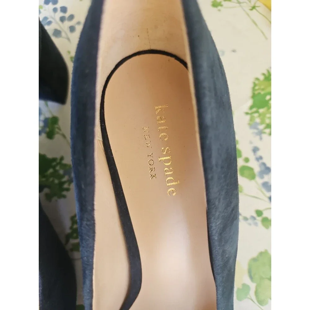 Kate Spade Benice Blue Suede Pumps Size 8.5 NEW